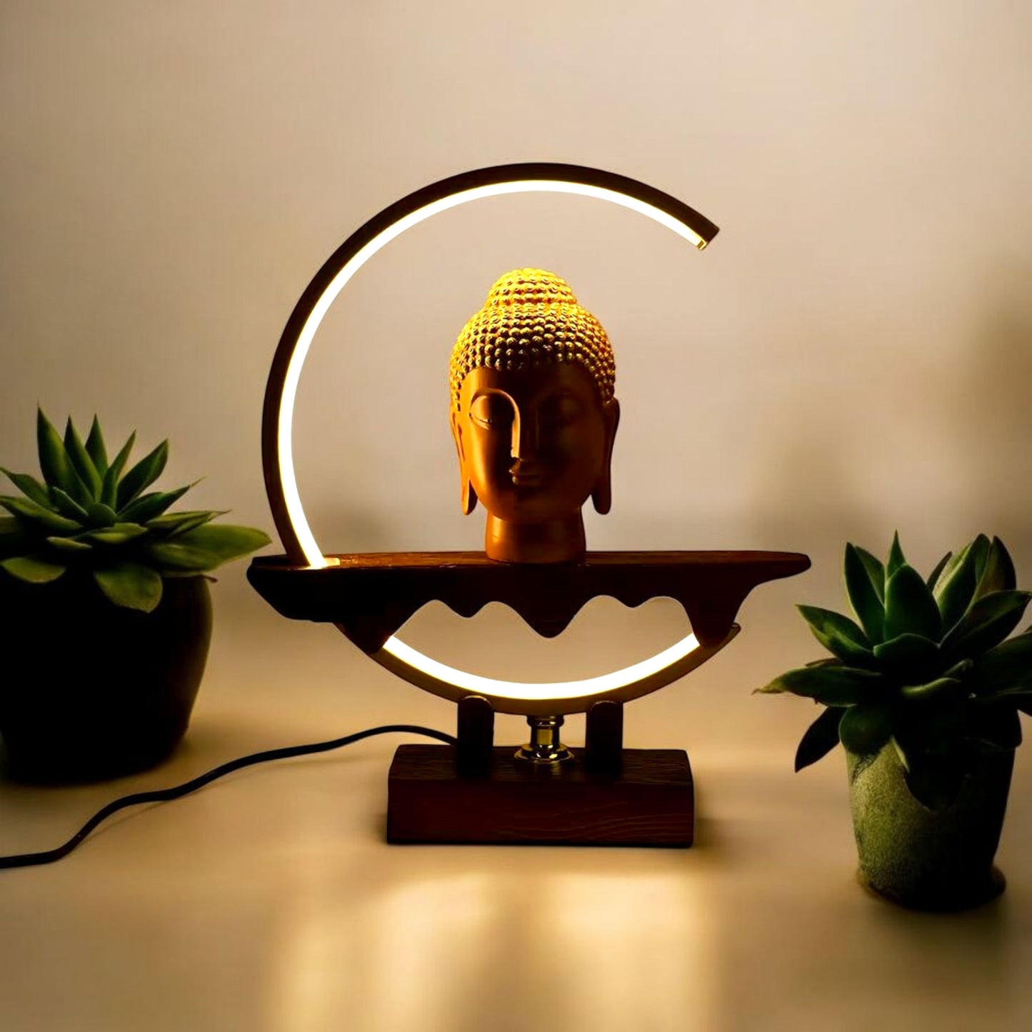 Buddha Head Table Lamp