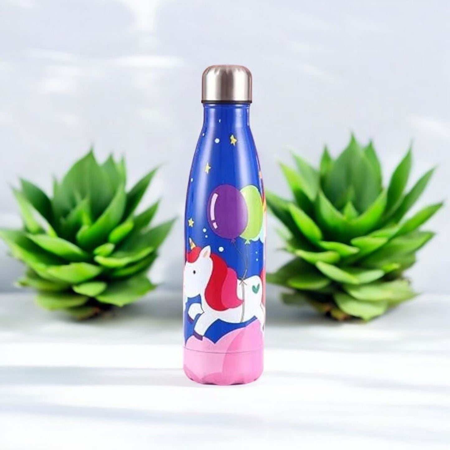 Cute Unicorn Printed Steel Bottle 500ml