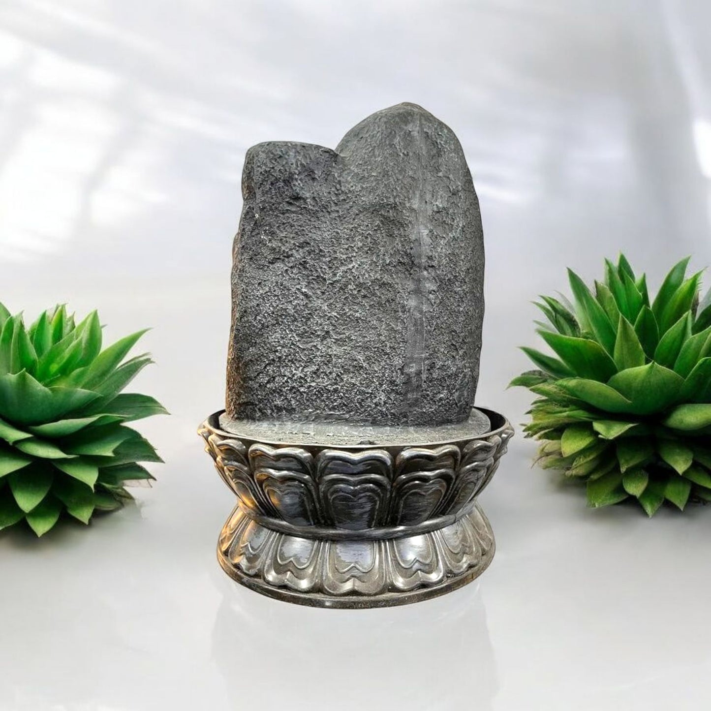 Golden Ganesh Face Water Fountain