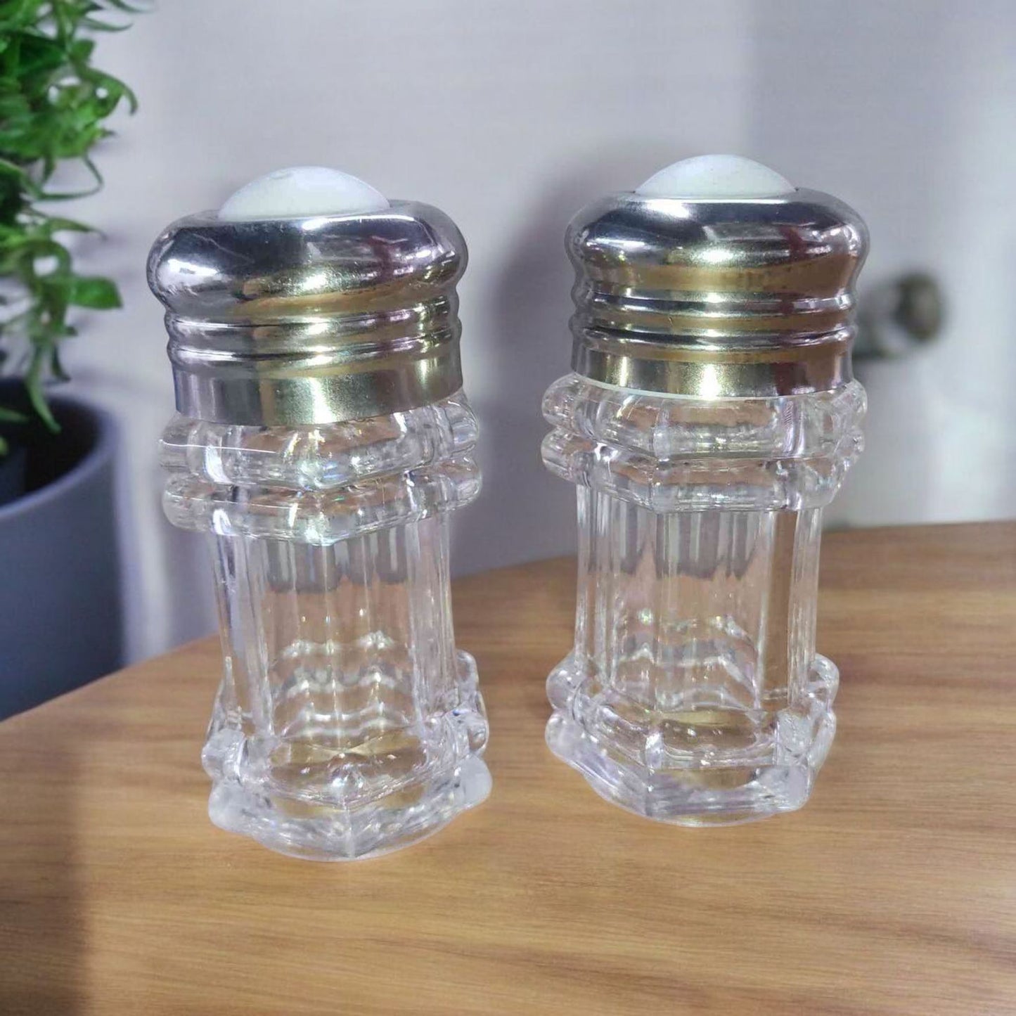 Transparent Glass Spice Shakers