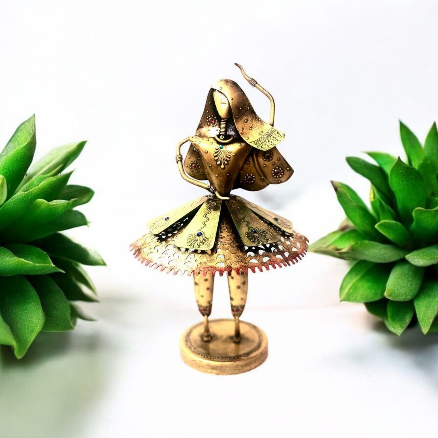 Brass Dancing Lady Figurine