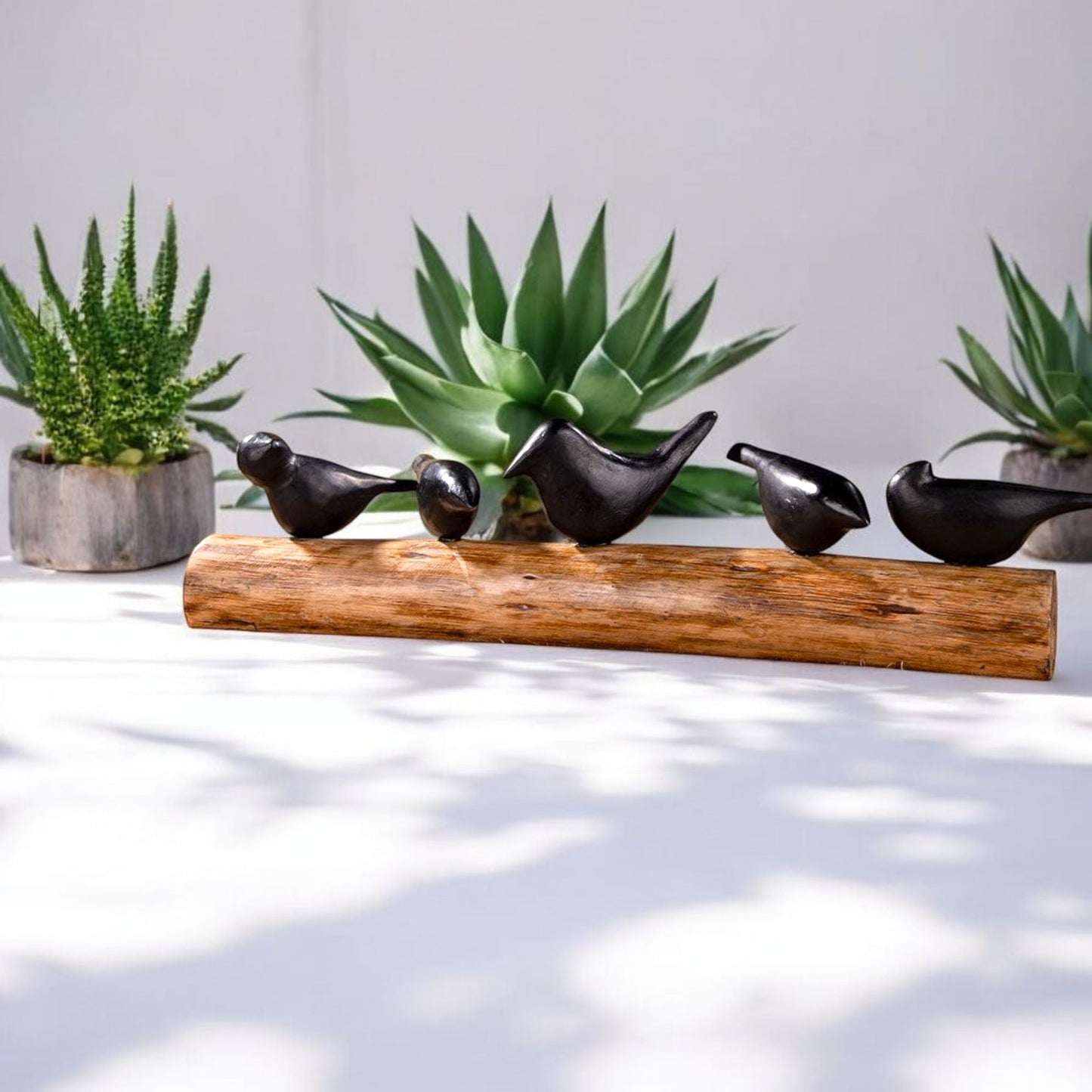 Black Bird Figurine Set