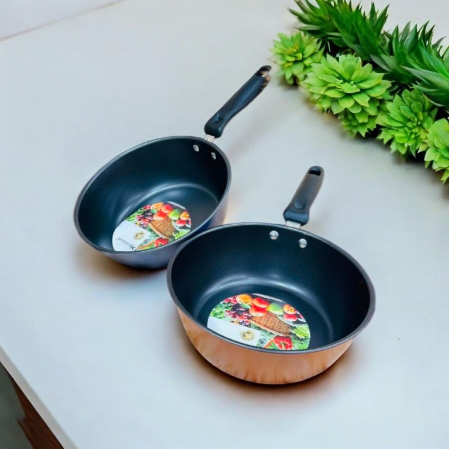 Non Stick Deep Frying Pan Set with Handle