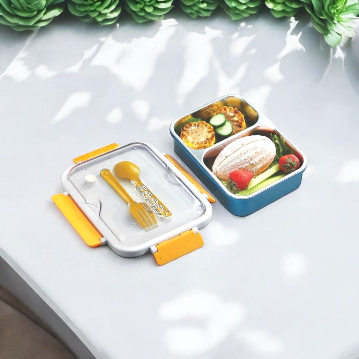 Stainless Steel Lunch Box with Spoon