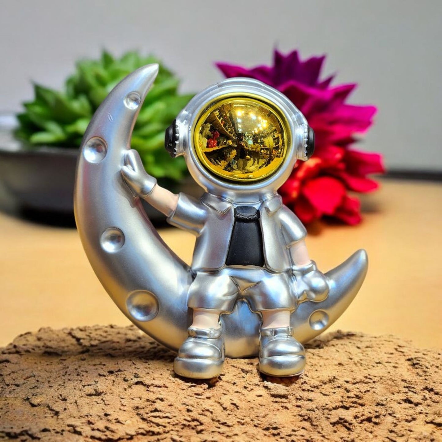 Astronaut Figurine on Moon