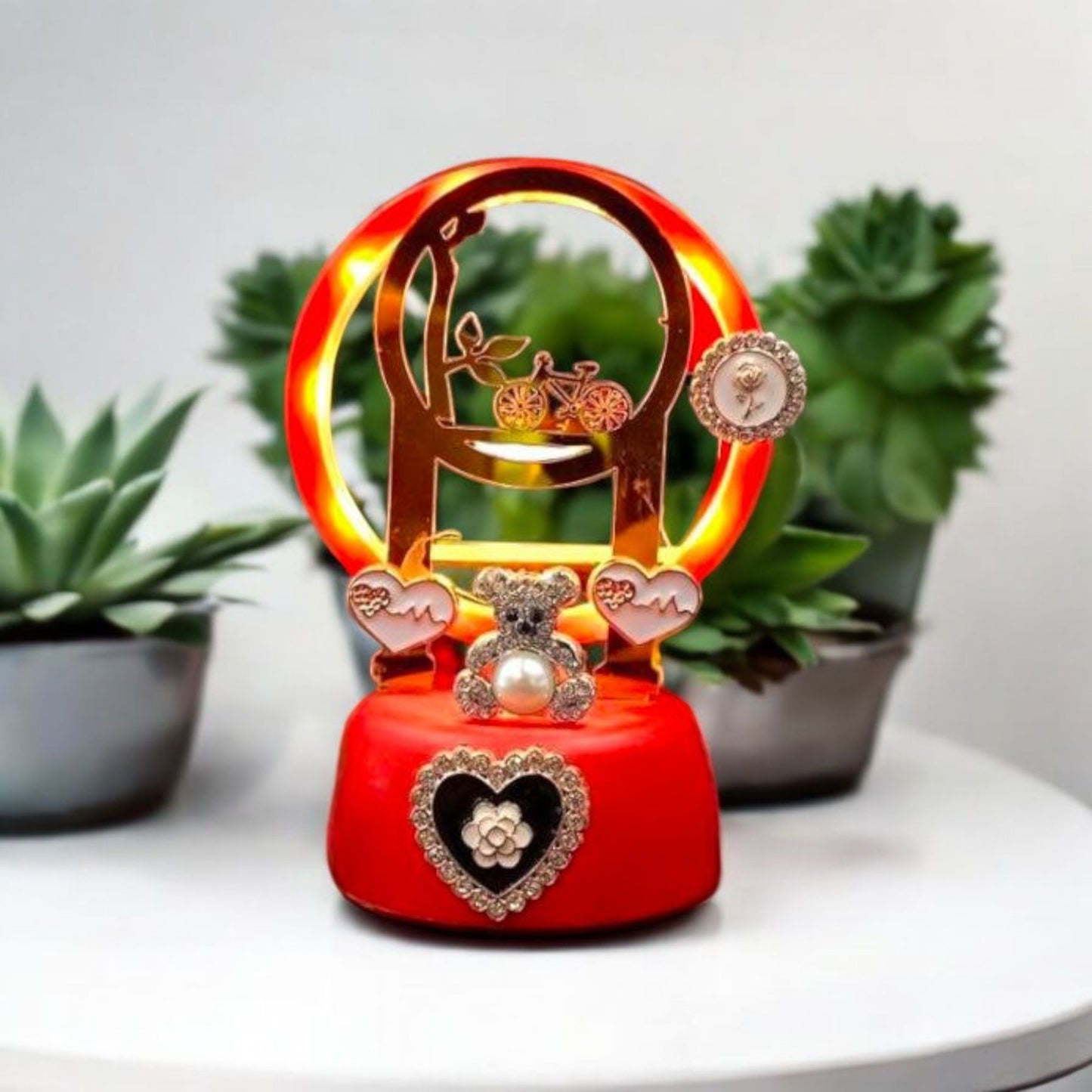 Romantic Decorative Night Lamp with Love Theme