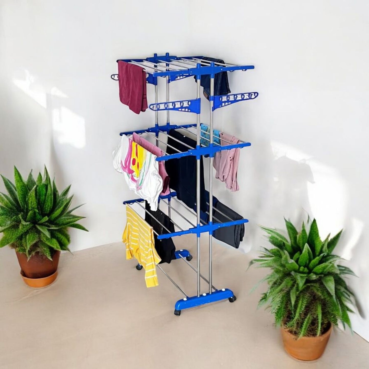 Foldable Multi-Layer Clothes Drying Rack