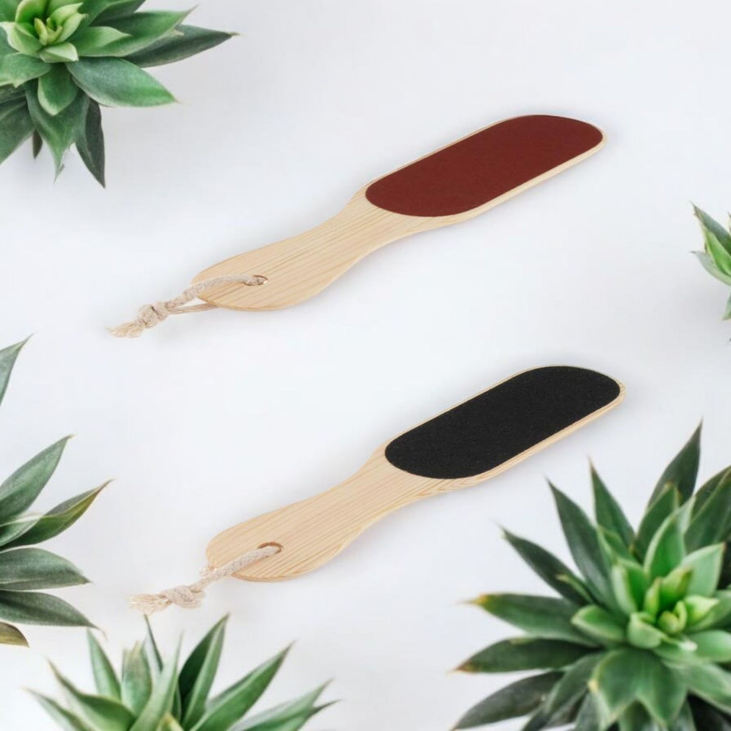Dual Sided Wooden Foot File Scrubber