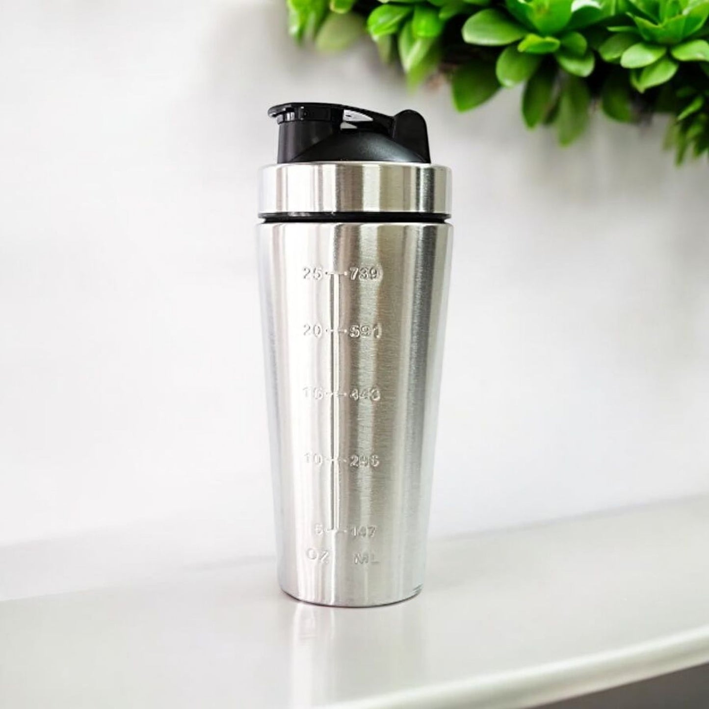 Stainless Steel Protein Shaker Bottle 1000ml