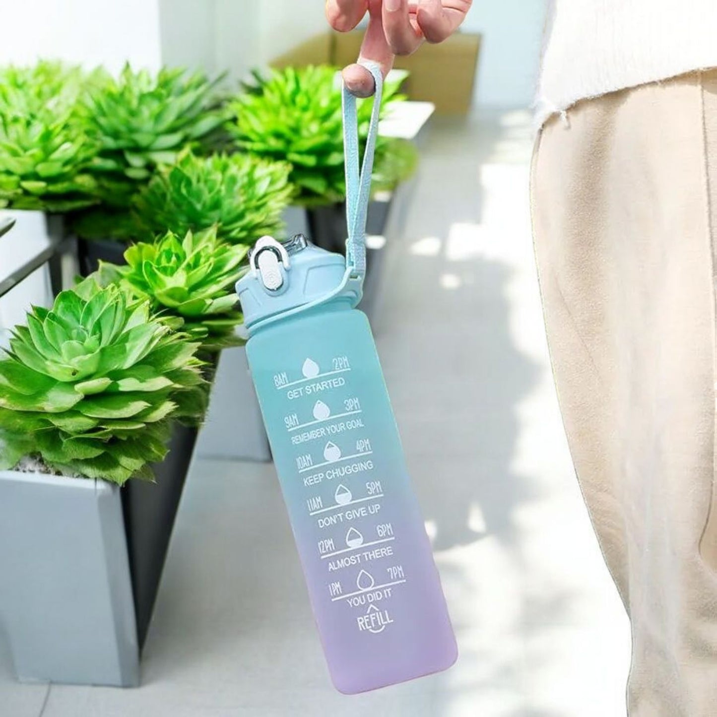 Motivational Water Bottle 1000ml