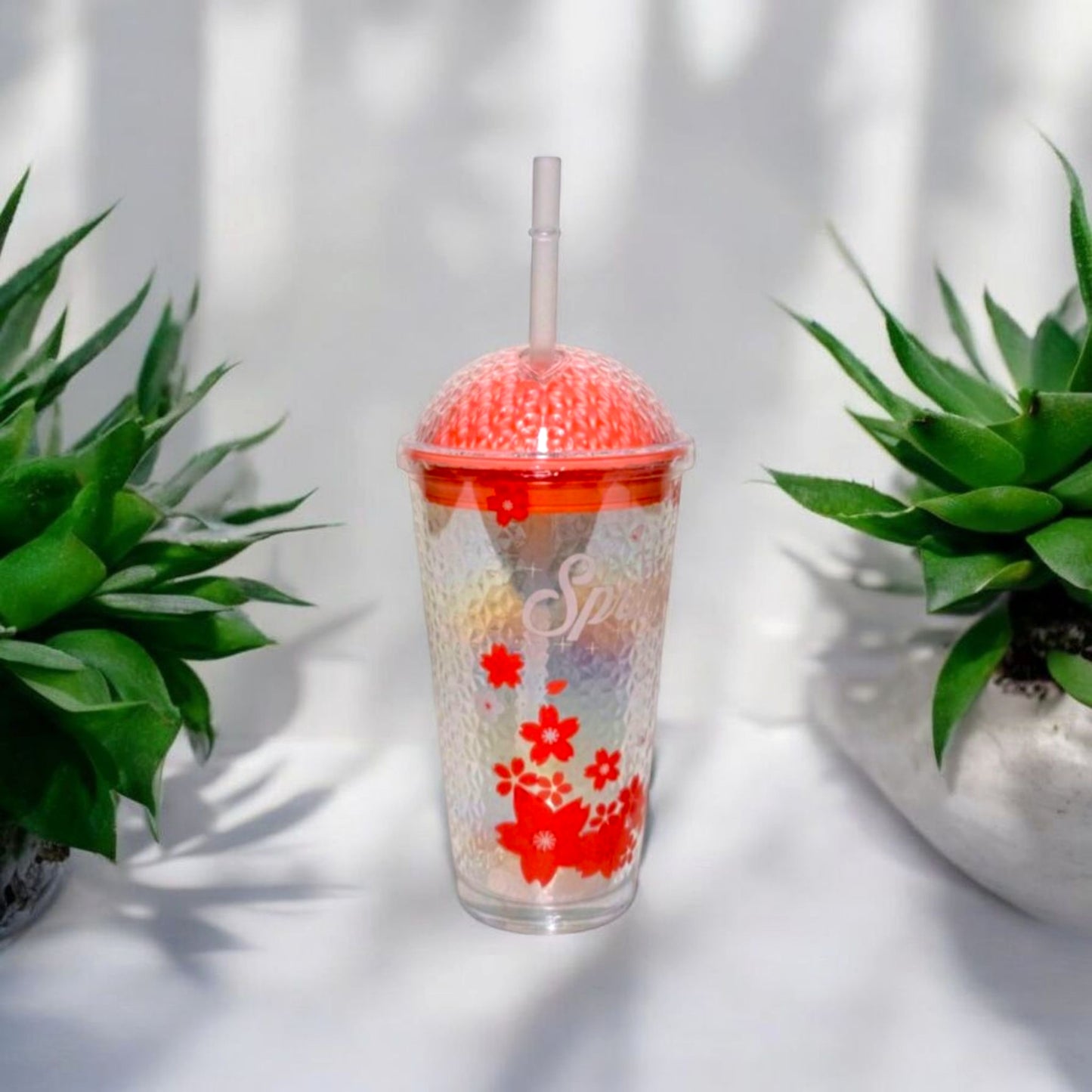 Tumbler with Lid and Straw