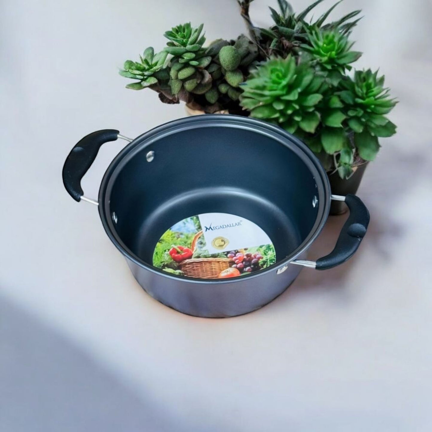 Non Stick Deep Kadhai with Dual Handles