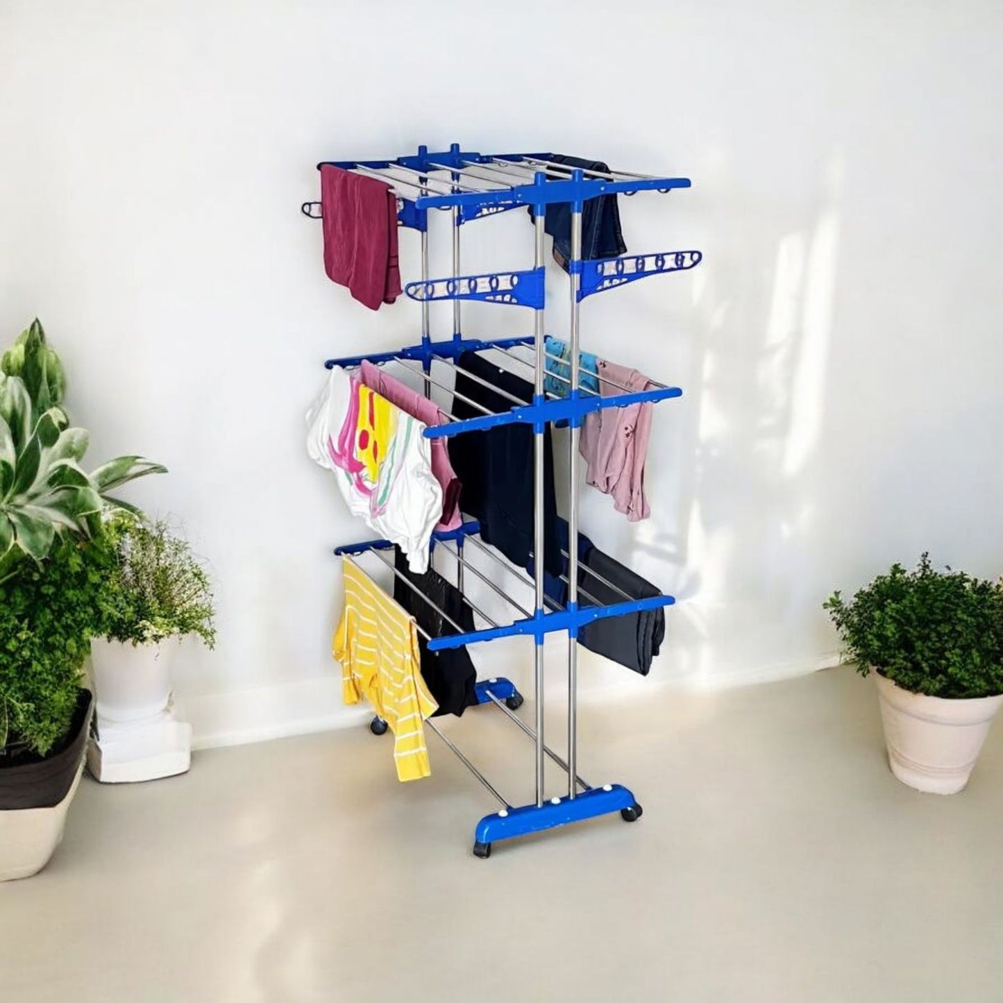 Foldable Multi-Layer Clothes Drying Rack