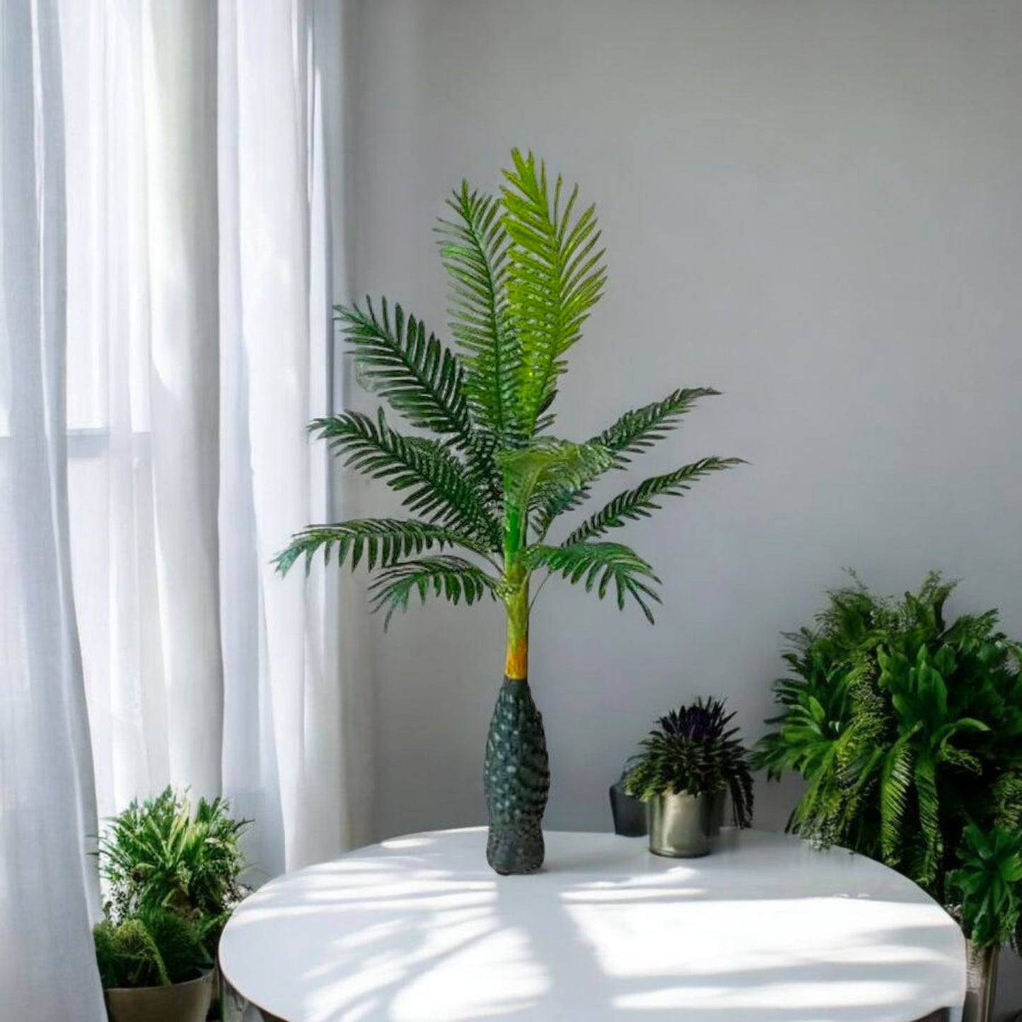 Artificial Palm Leaf Tabletop Plant