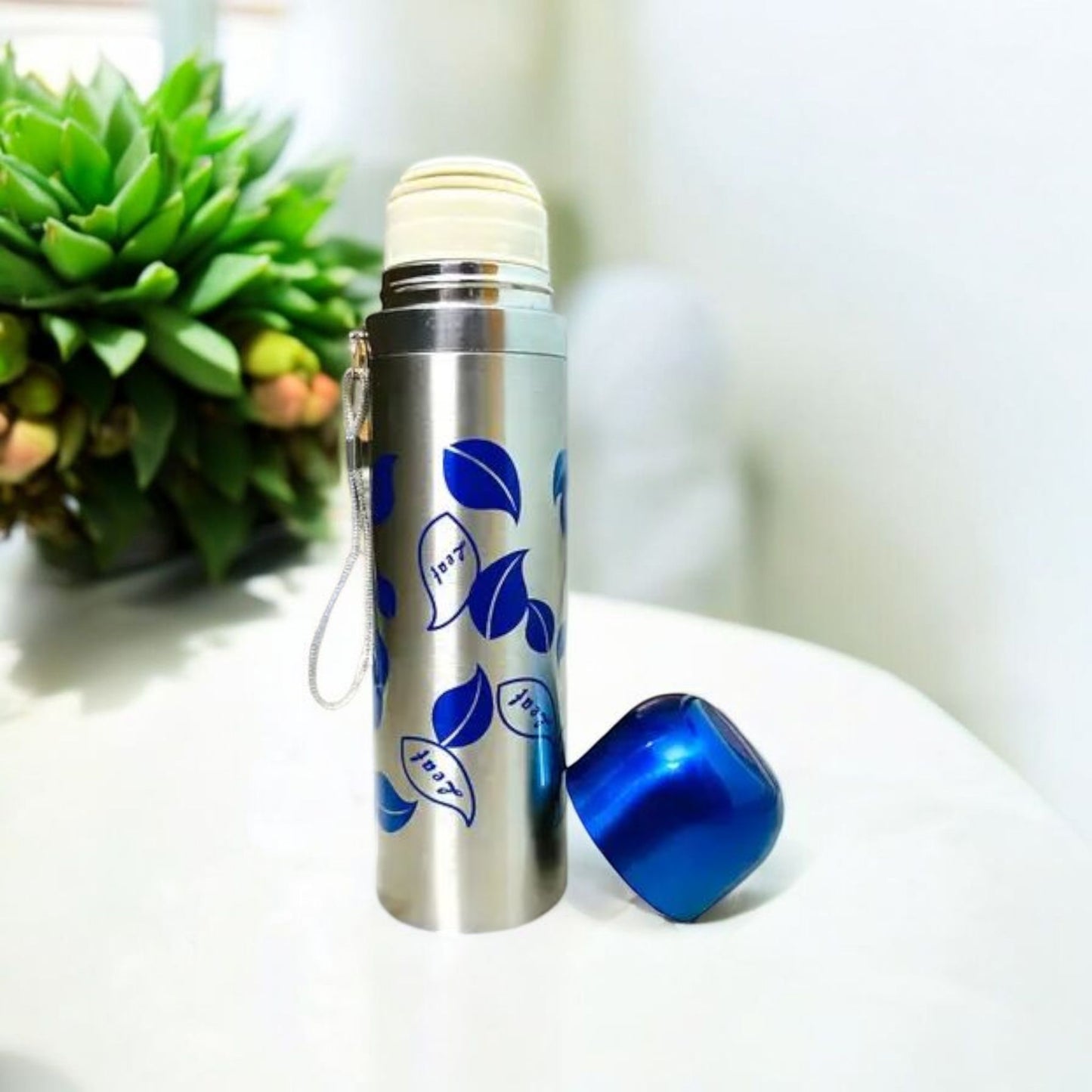Leaf Print Stainless Steel Water Bottle 500ml