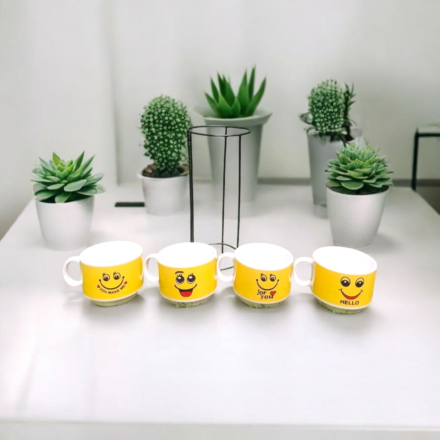 Cheerful Emoji Mug Set