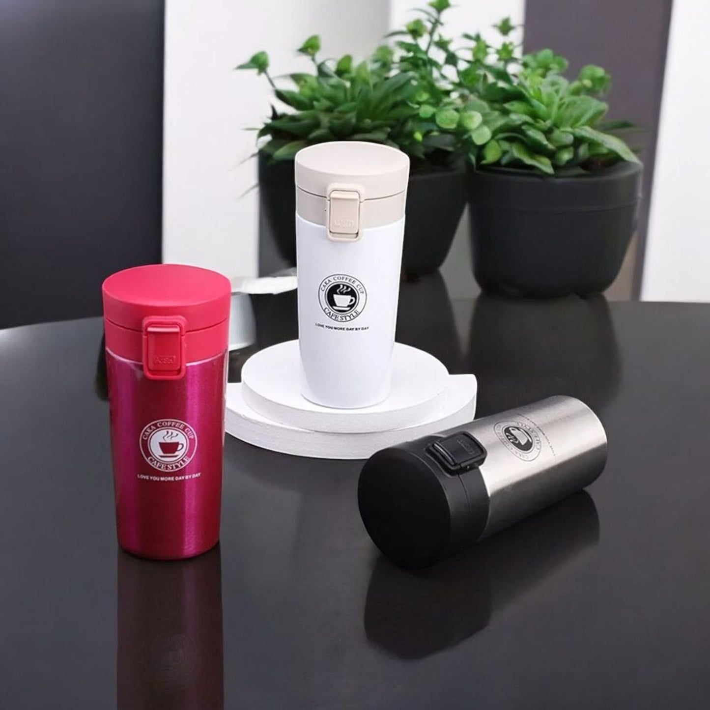 Cafe Style Leakproof Coffee Tumbler