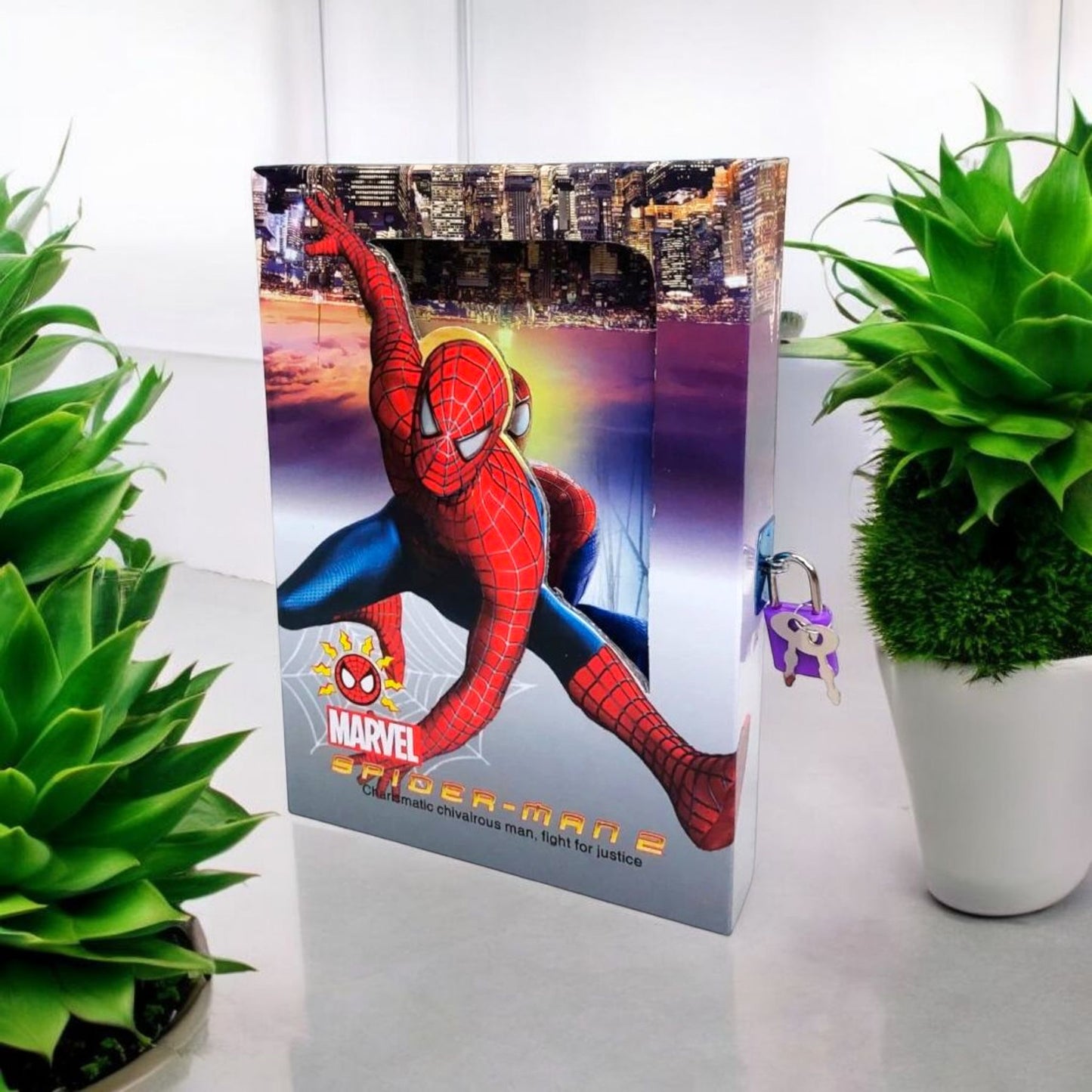 SpiderMan Themed Nootebook With Box