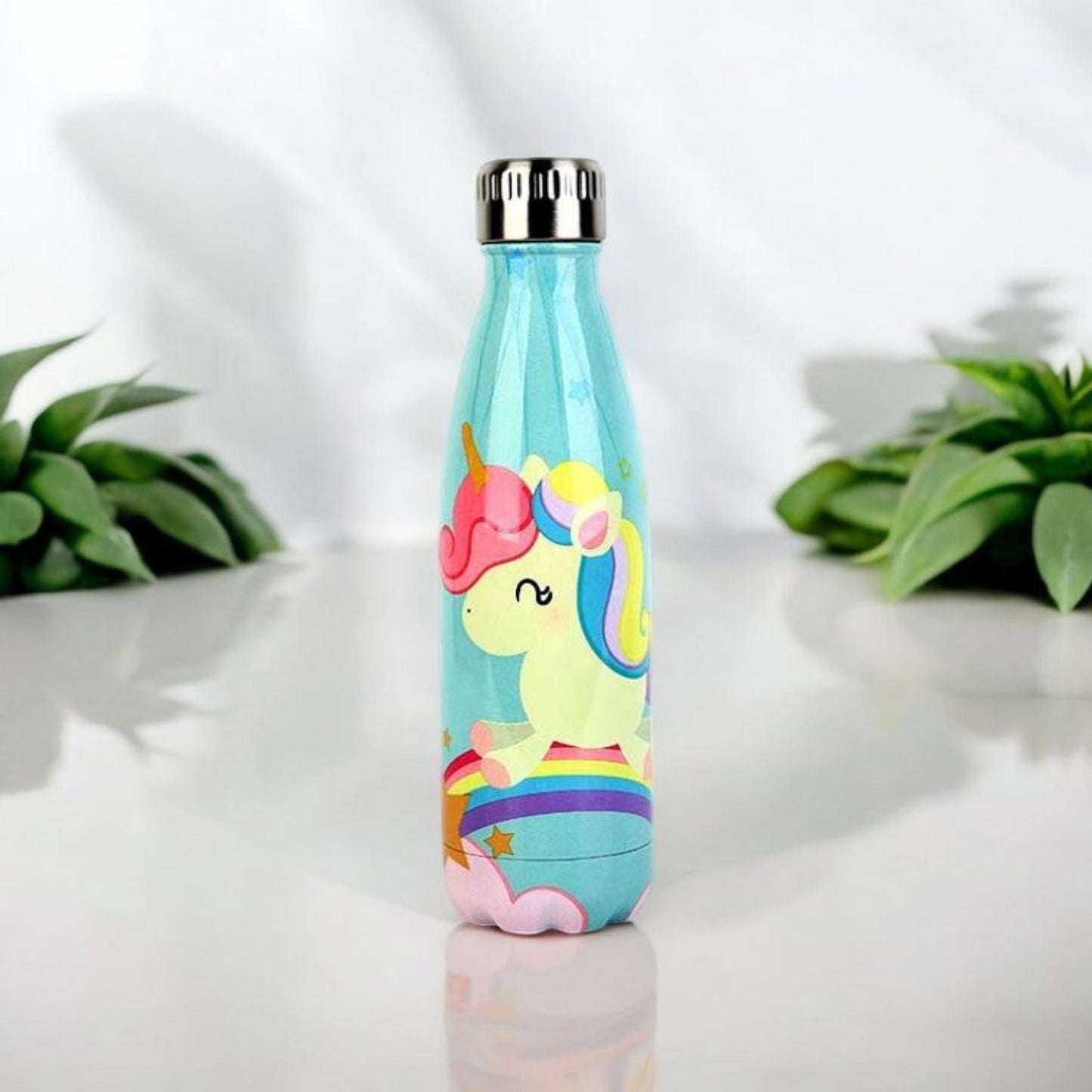 Cute Unicorn Printed Steel Bottle 500ml
