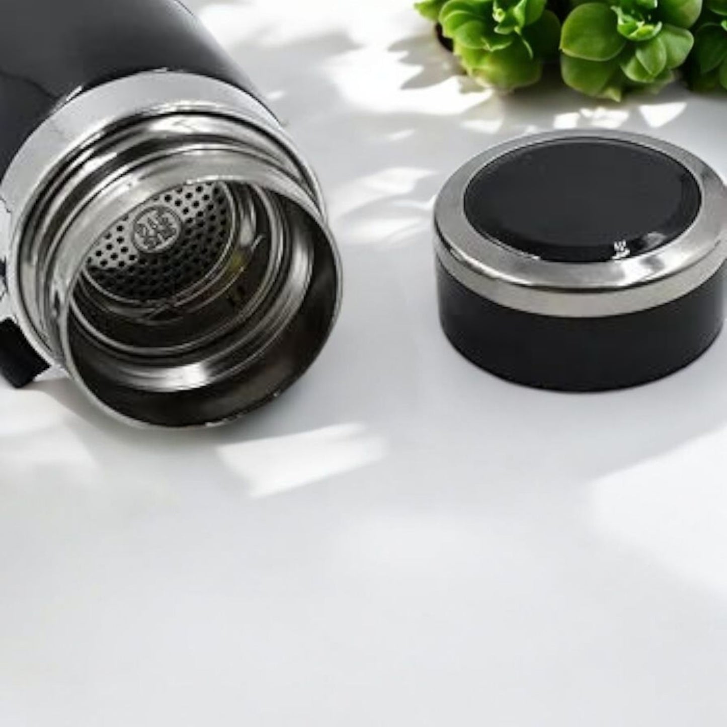 Black Stainless Steel Vacuum Flask Bottle 1000ml