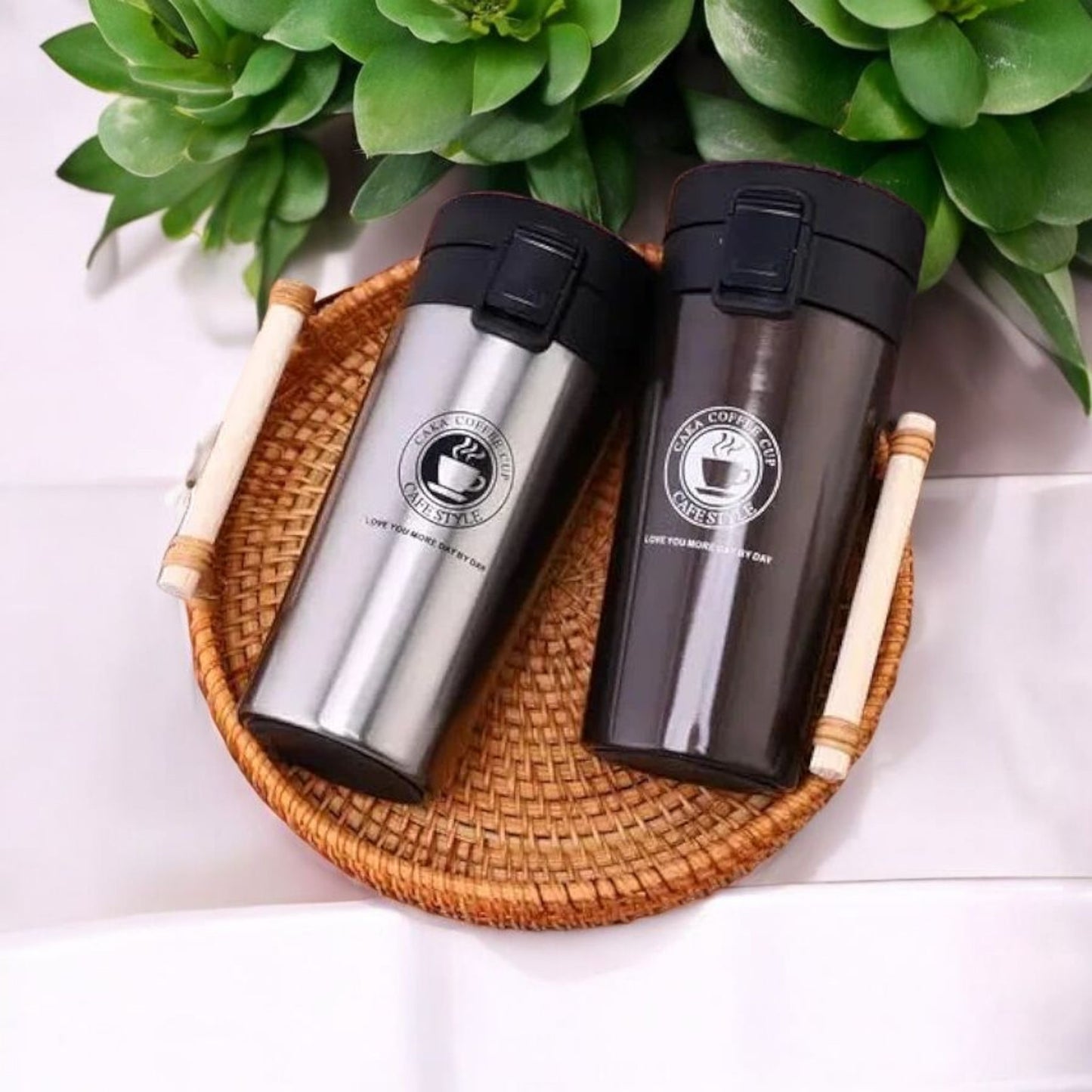 Cafe Style Leakproof Coffee Tumbler