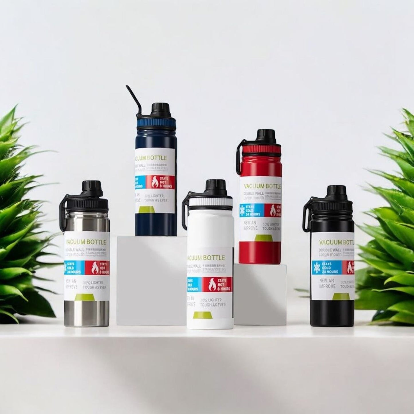 Red Double Wall Vacuum Water