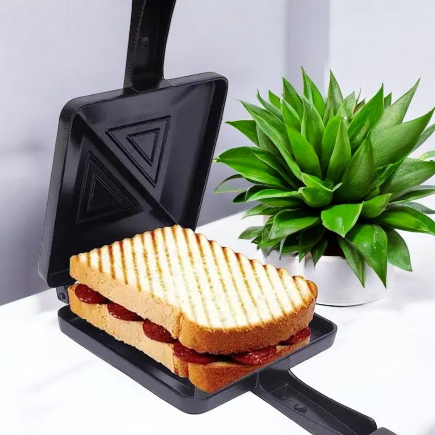Triangle Non-Stick Gas Sandwich Maker