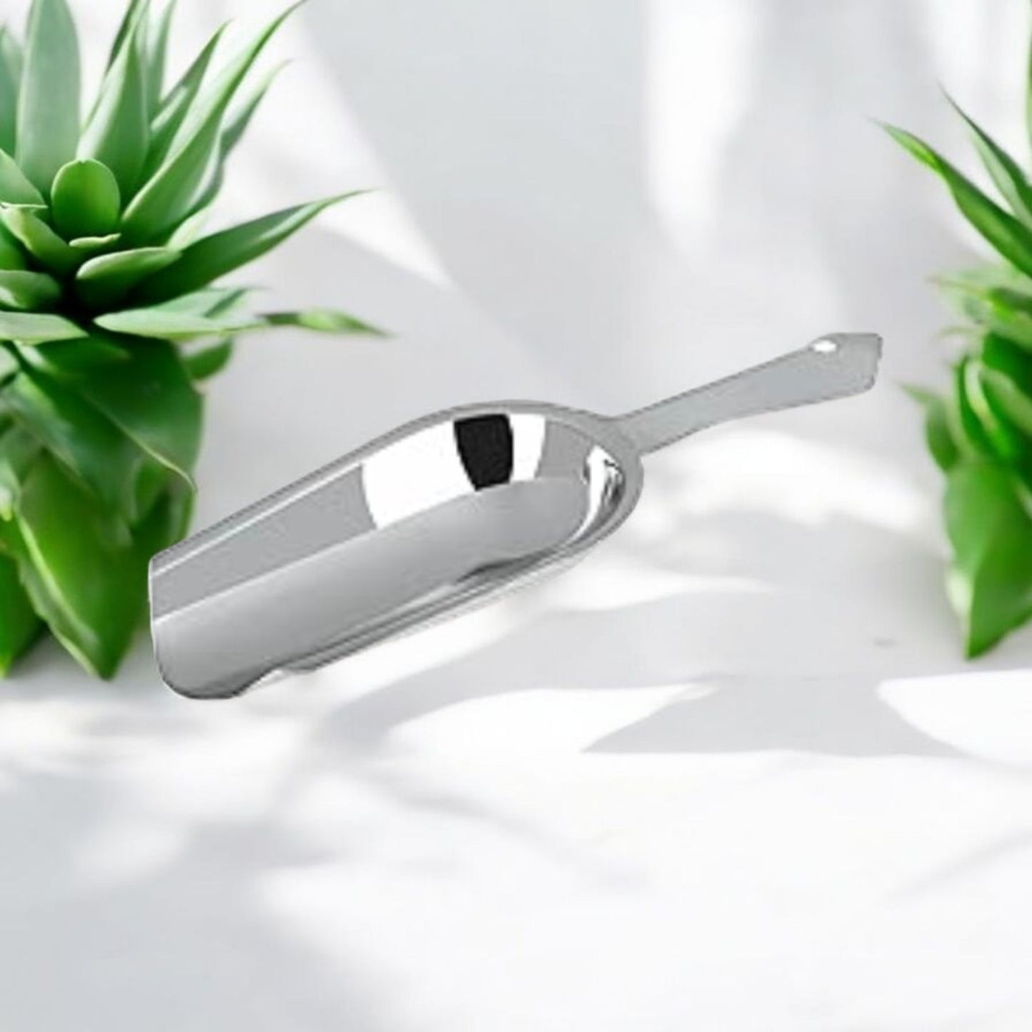 Stainless Steel Flat-Edge Kitchen Scoop