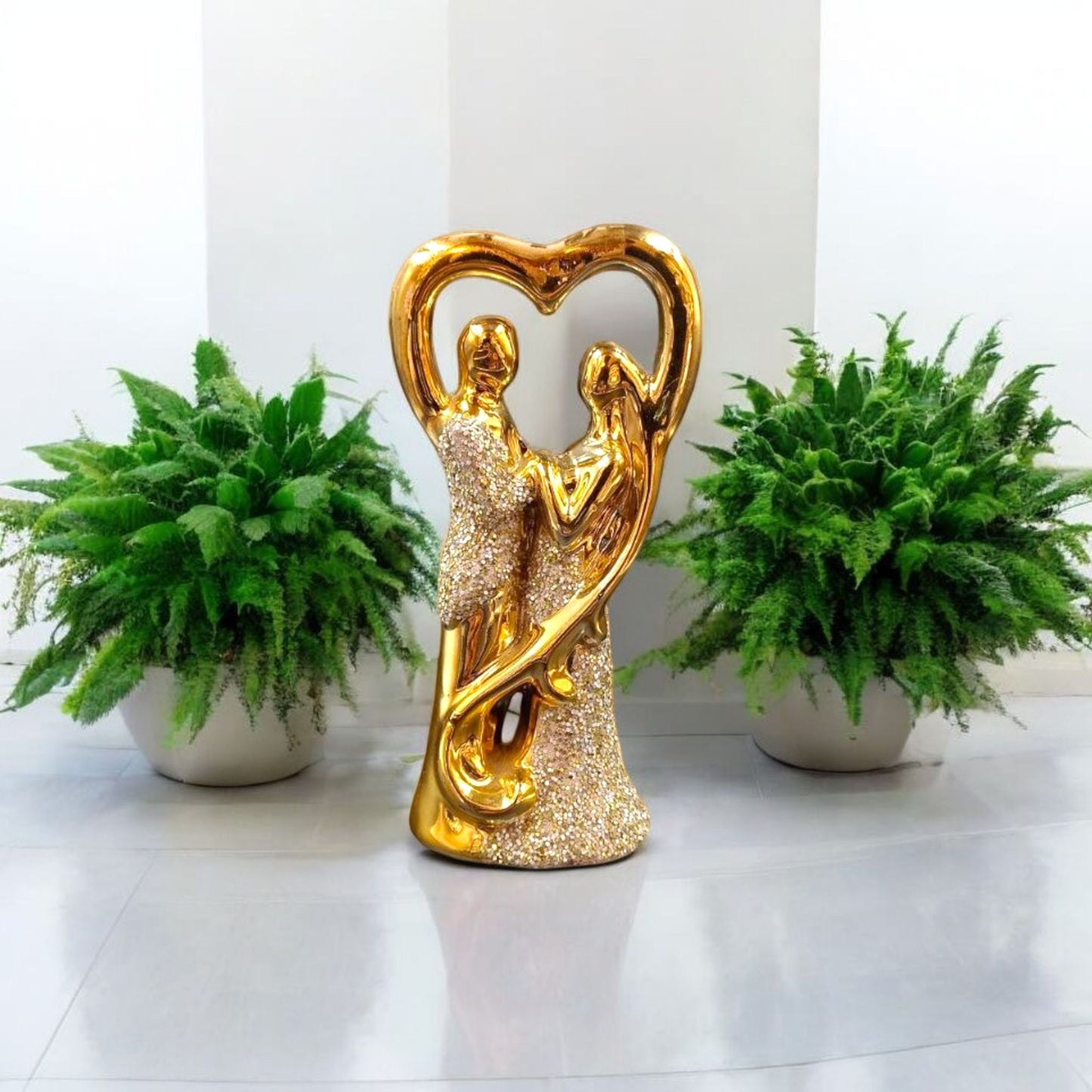 Golden Couple Romantic Figurine