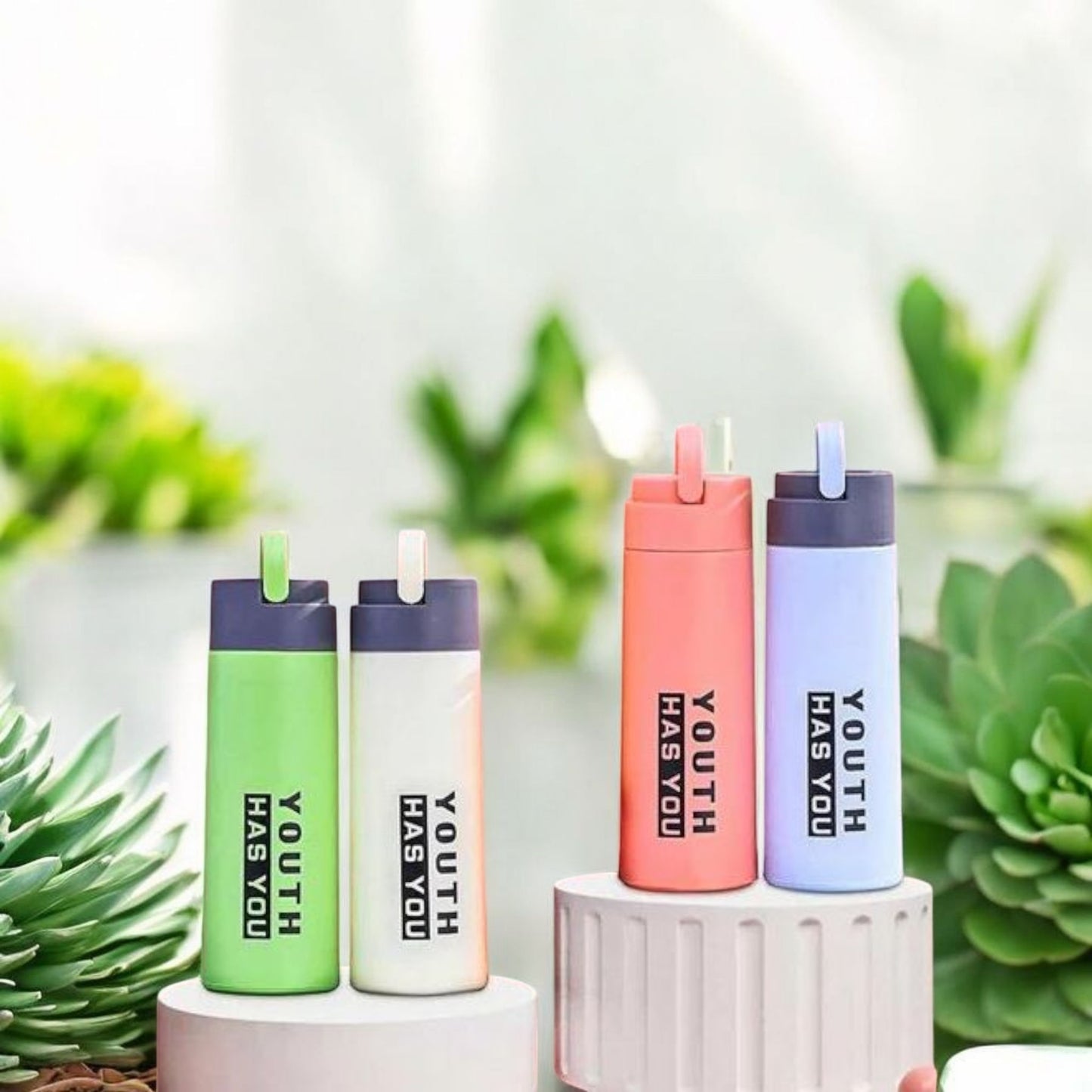 Youth Has You Colorful Sipper Bottles 400ml
