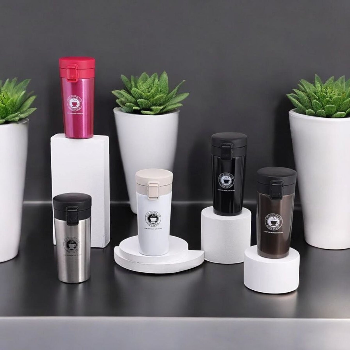 Cafe Style Leakproof Coffee Tumbler
