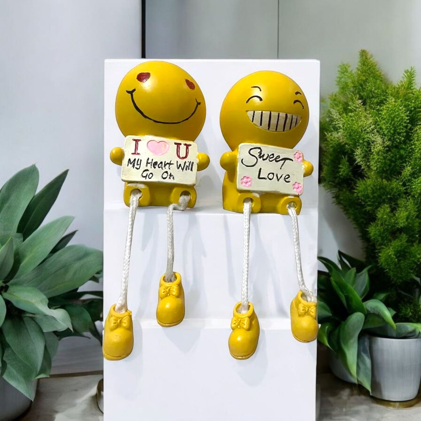 Cheerful Yellow Emotion Figurine Set