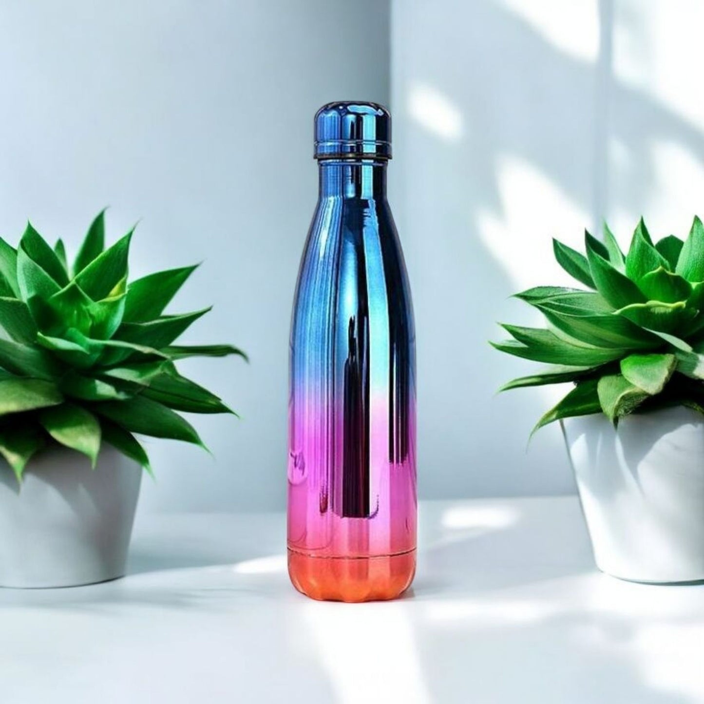 Rainbow Chrome Insulated Water Bottle 500ml