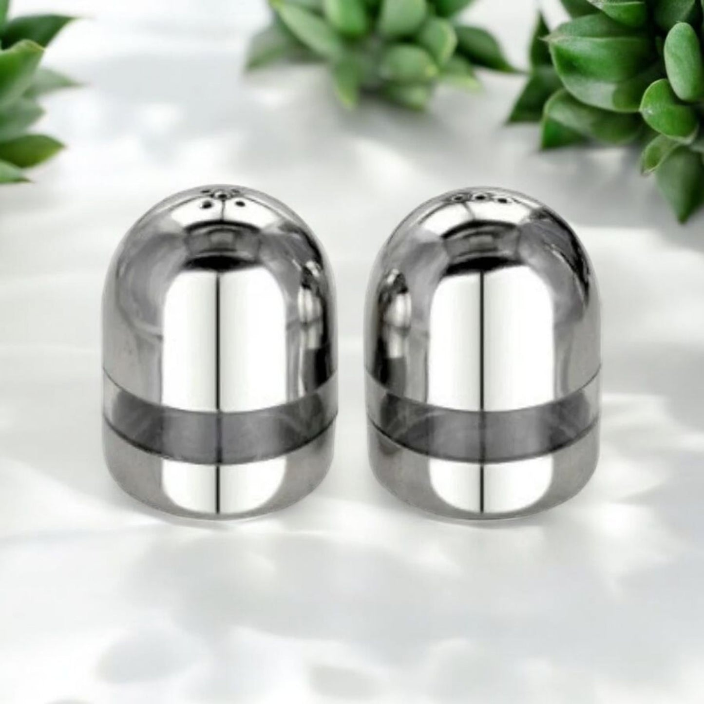 Stainless Steel Salt & Pepper Shaker Set