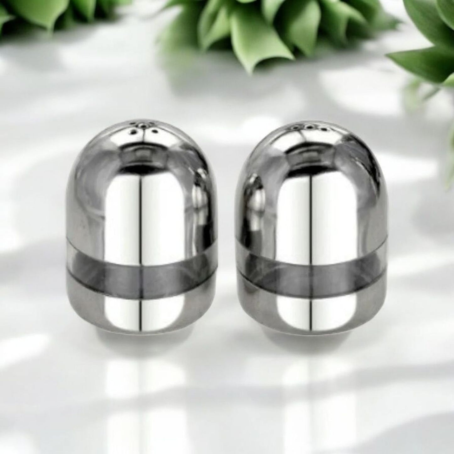 Stainless Steel Salt & Pepper Shaker Set