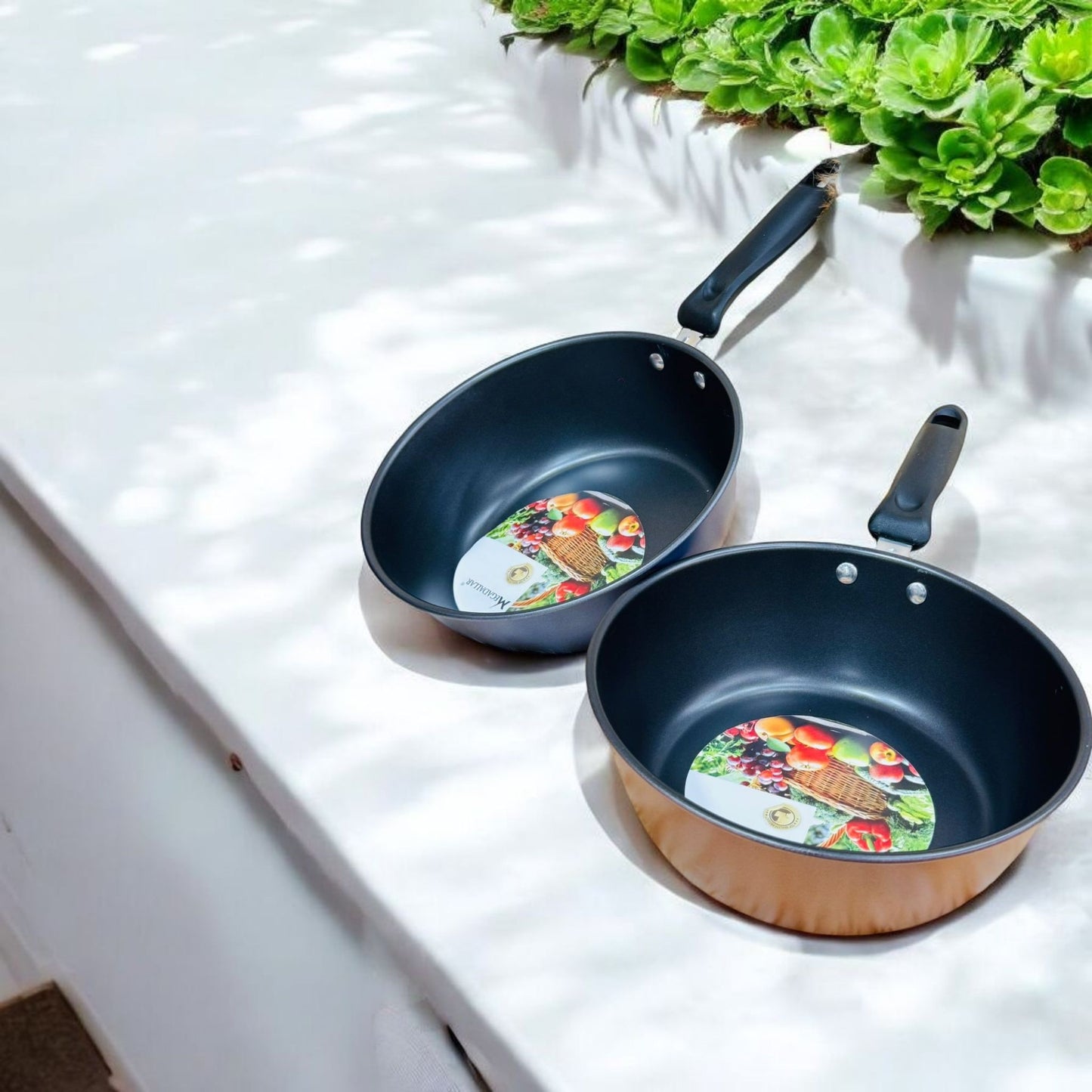 Non Stick Deep Frying Pan Set with Handle