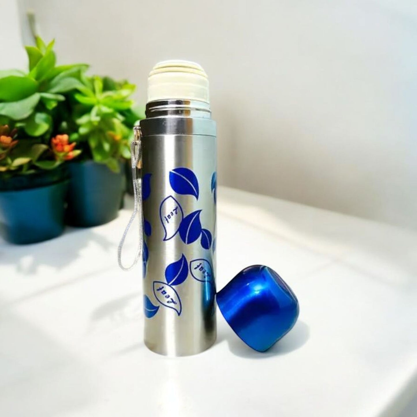 Leaf Print Stainless Steel Water Bottle 500ml