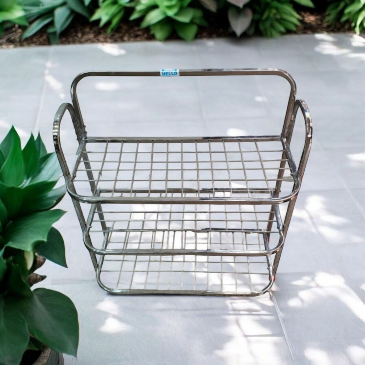 3-Tier Stainless Steel Utility Rack