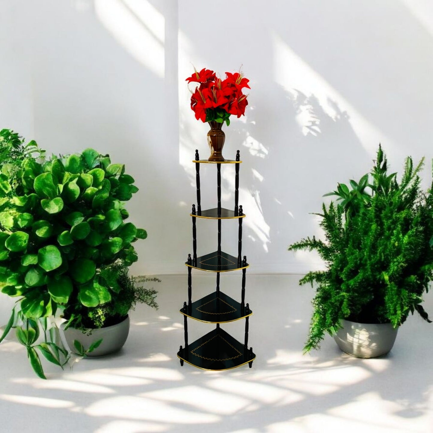 5 Tier Corner Display Stand Shelf