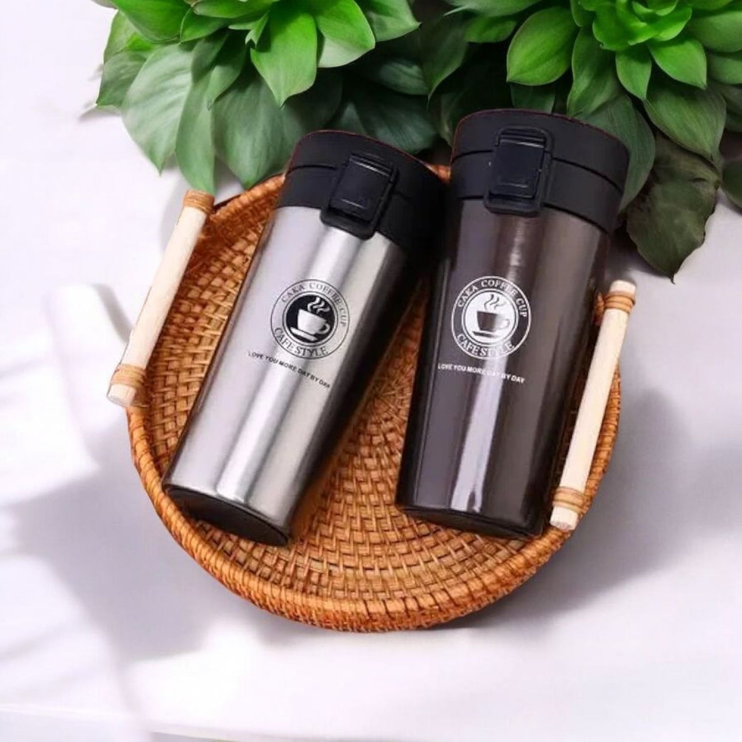 Cafe Style Leakproof Coffee Tumbler