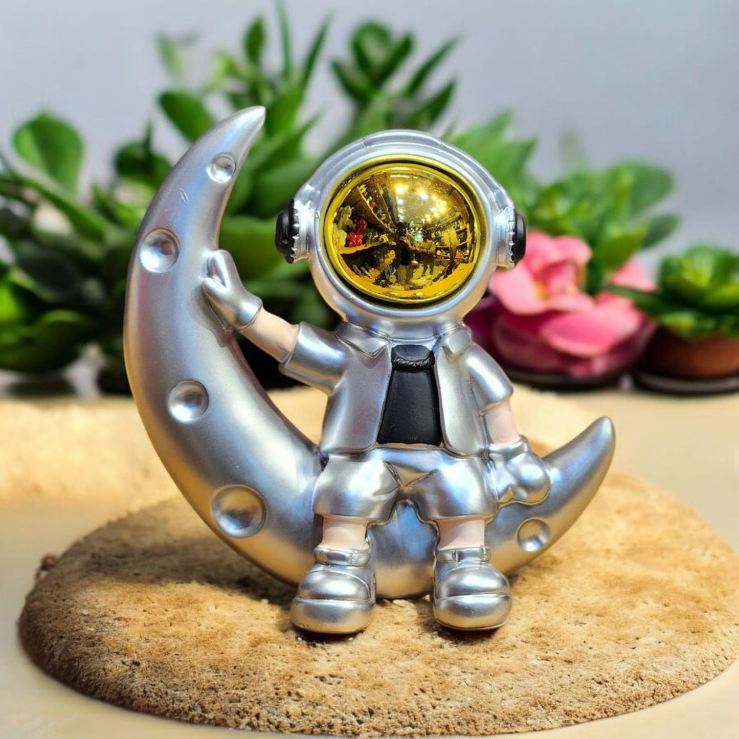 Astronaut Figurine on Moon