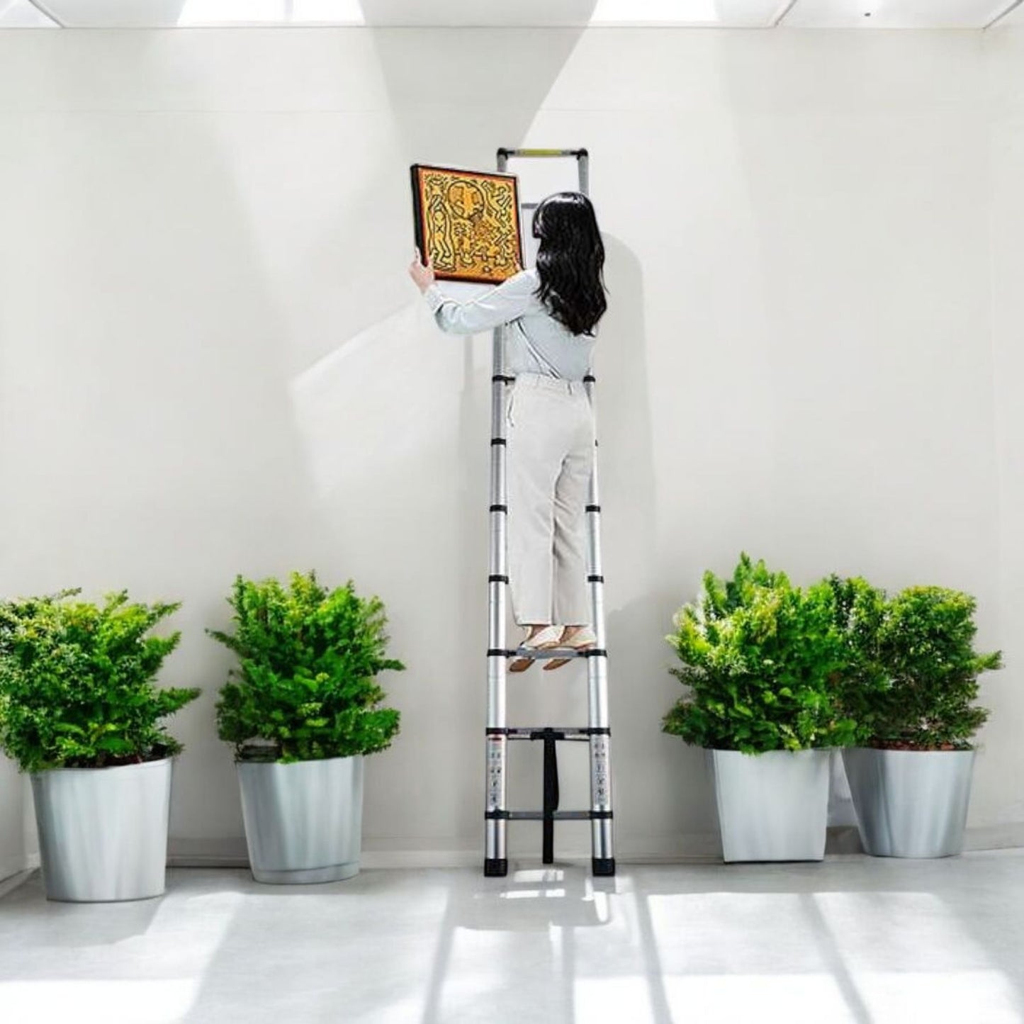 Portable Aluminum Telescopic Ladder