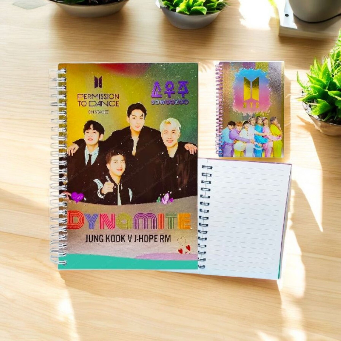 BTS Themed Spiral Notebook