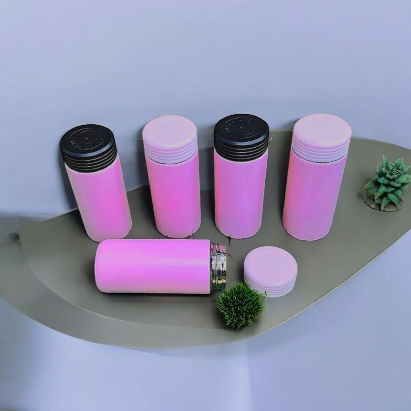 Matte Pink Stainless Steel Flask 450ml