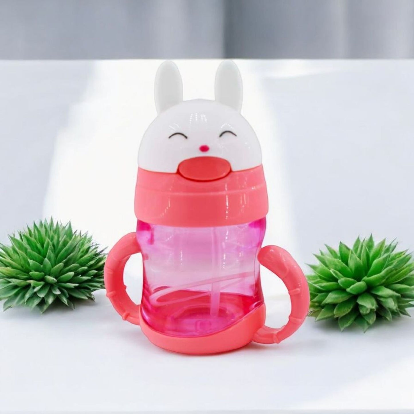 Cute Bunny Sipper Cup with Handle