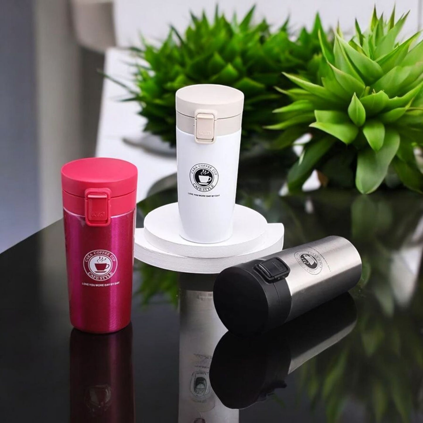Cafe Style Leakproof Coffee Tumbler