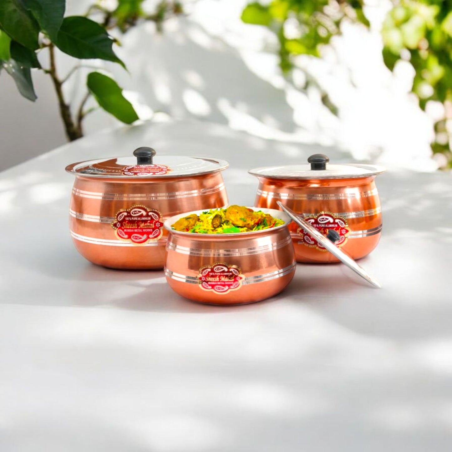 Copper Cooking Pot Set