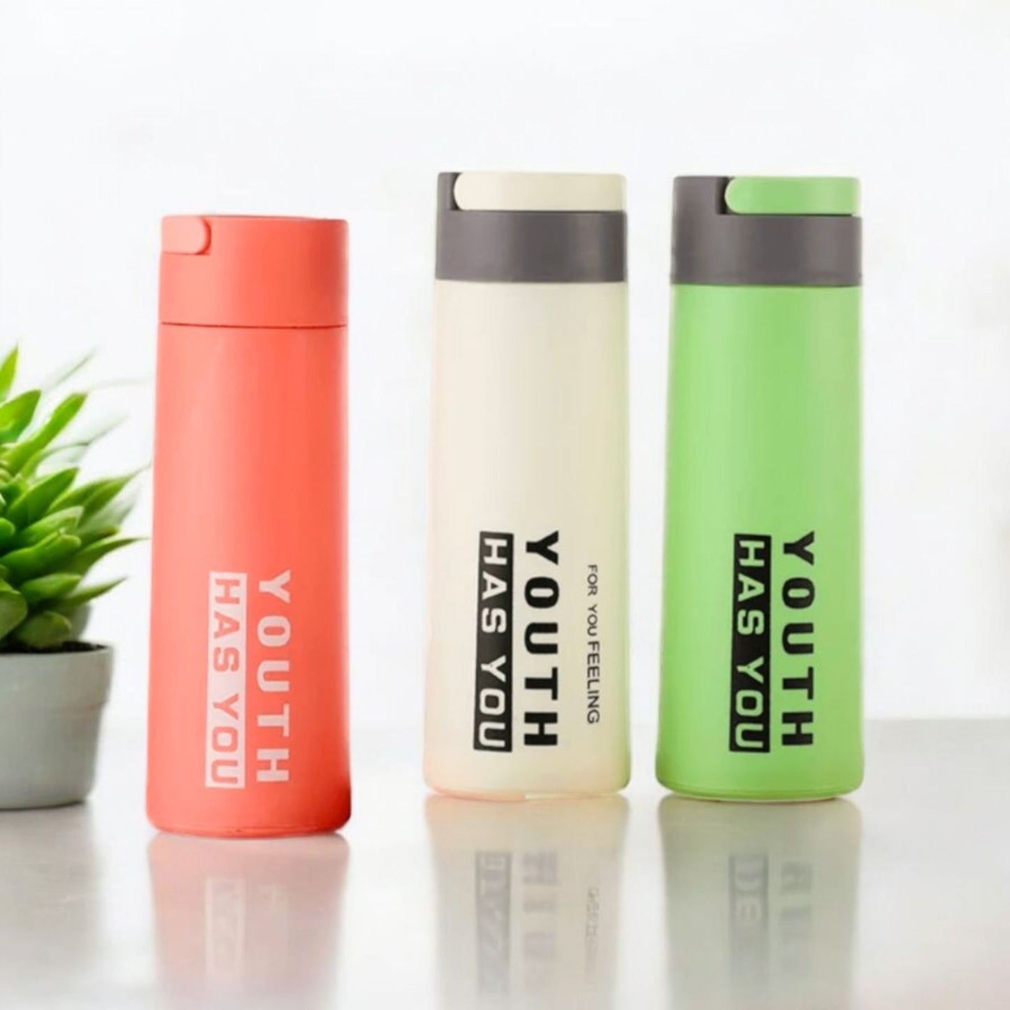 Youth Has You Colorful Sipper Bottles 400ml