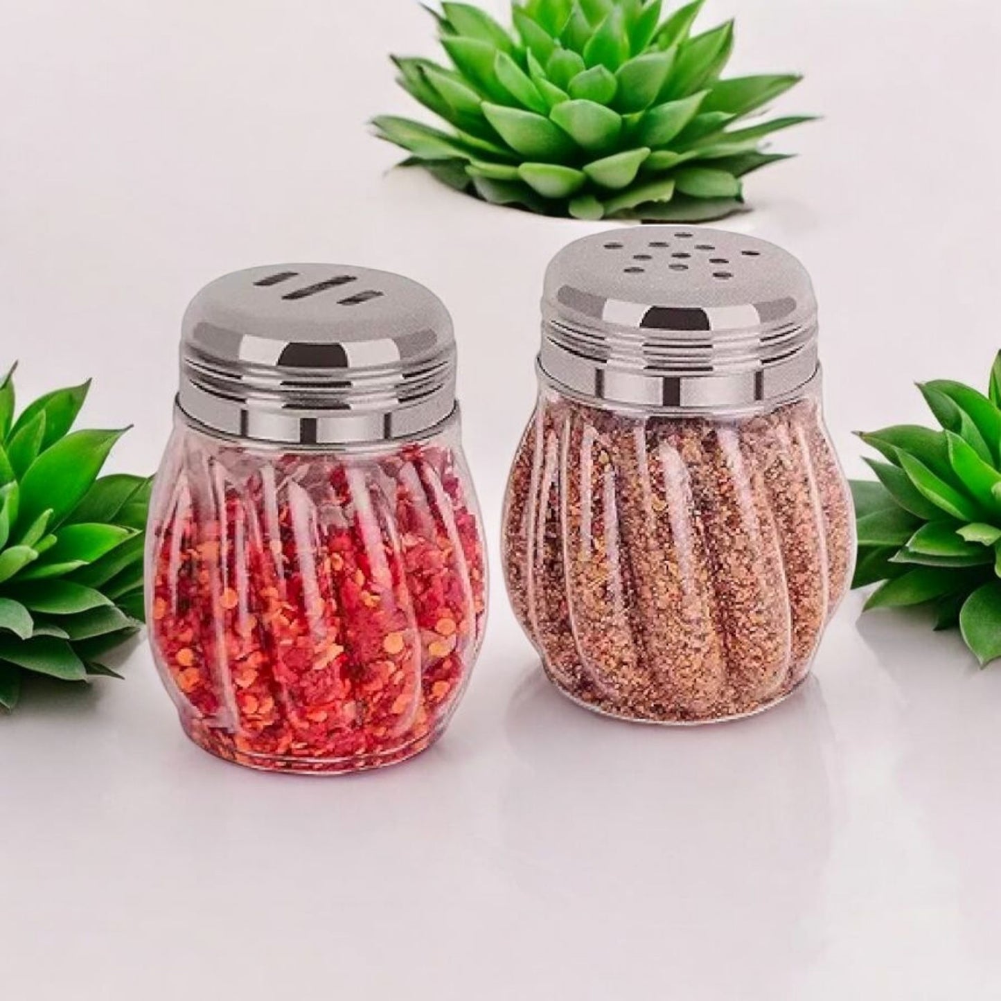 Glass Spice Shaker Set