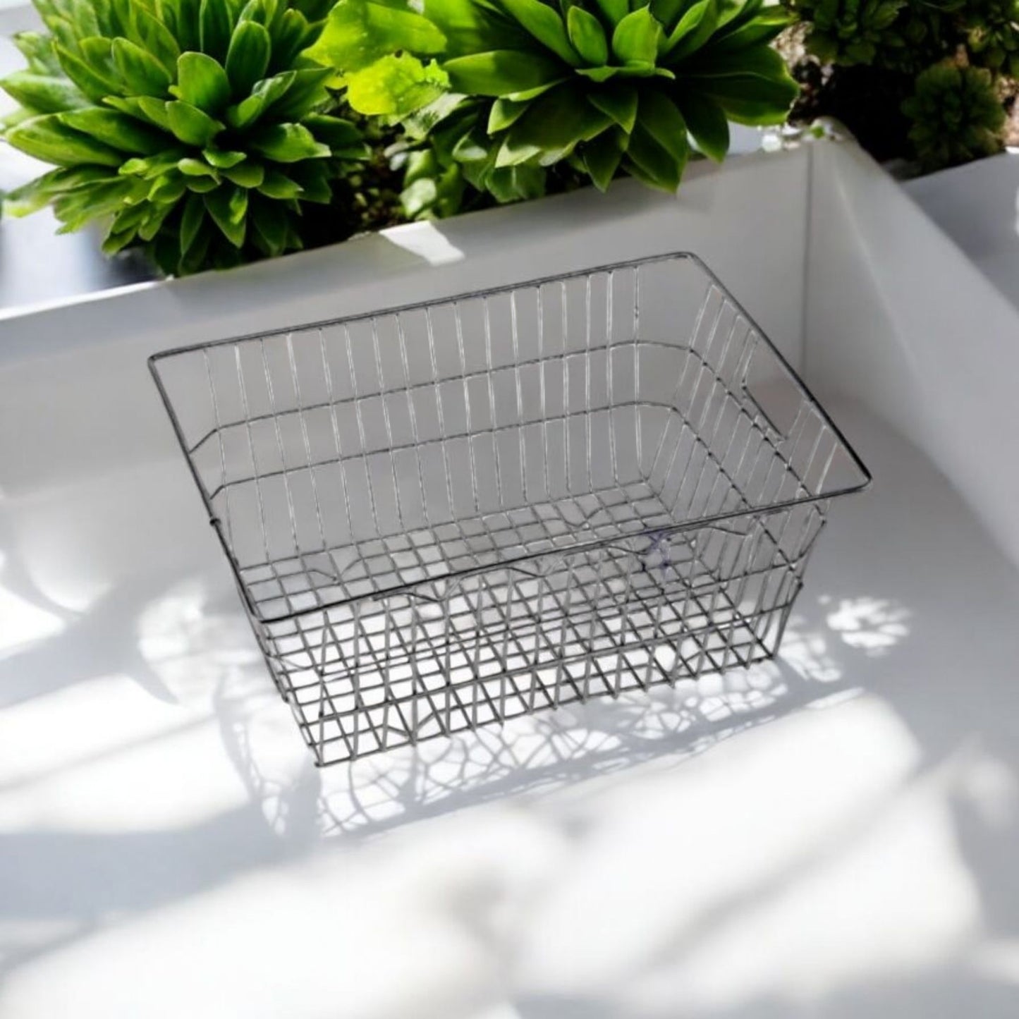 Stainless Steel Rectangular Wire Basket
